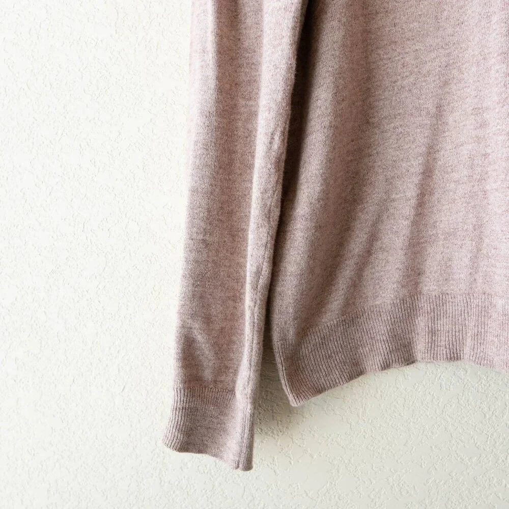 Old Navy Mens Medium V Neck Cotton Sweater Tan Neutral Casual Pullover - Picture 5 of 9